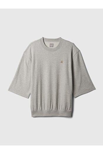 GAP ErkekBrannan Bear İşlemeli Oversized Sweatshirt