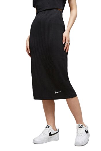 Nike Tricou pentru femei cu talie înaltă - Fusta neagră pentru îmbrăcăminte sport