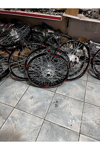 Genel Markalar Rideit Siyah Cg Kuba Falcon Ön Jant 1.20x17 Diskli Arka Jant 1.20x19 Kampanalı Komple