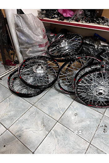 Genel Markalar Rideit Siyah Cg Kuba Falcon Ön Jant 1.20x17 Diskli Arka Jant 1.20x19 Kampanalı Komple