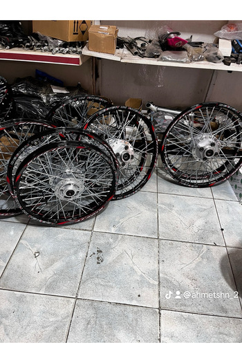 Genel Markalar Rideit Siyah Cg Kuba Falcon Ön Jant 1.20x17 Diskli Arka Jant 1.20x19 Kampanalı Komple