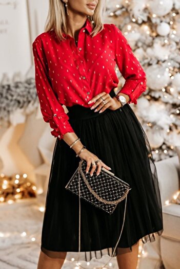 JANES Metal Buttoned, Epaulettes Sleeve and Pocket Detail Moskrep Shirt