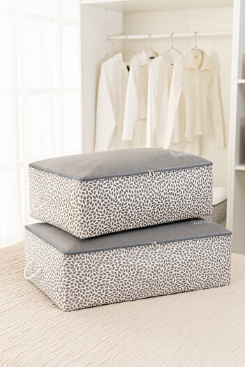 REKHOME 2-Piece Pillow and Comforter Sweater Set for under Base - Storage