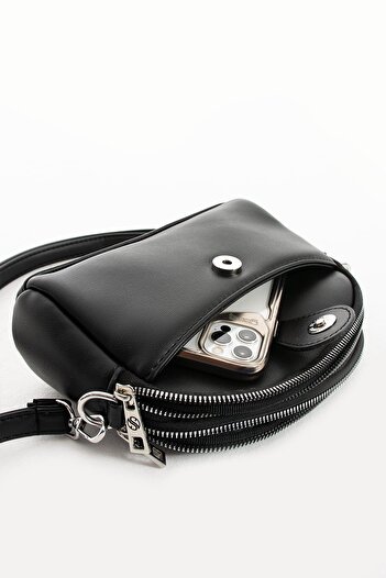 H&D COLLECTİON Soft Leather Very Useful Small Size Shoulder and Crossbody Bag 1420