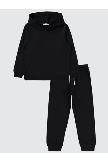 Civil Boys Civil Unisex Kids Tracksuit Set 10-13 Years Black