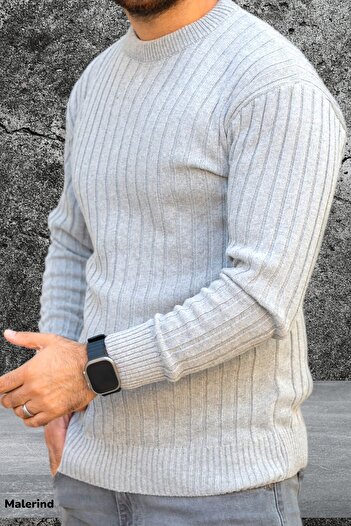 Malerind Men's Knitwear Sweater Crew Neck Comfortable Fit