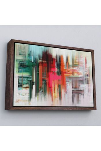 indispensablely Framed Abstract Oil Painting Look with Brush Strokes Decorative Canvas Wall Painting-3758