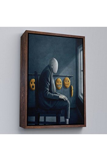 indispensablely Framed Surreal Psychological Trans Canvas Painting-5299