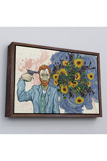 indispensablely Framed Vincent Van Gogh Surreal Suicide Painting-6659