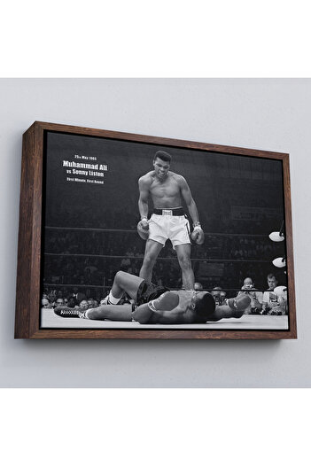 indispensablely Framed Muhammad Ali Canvas Painting-5035