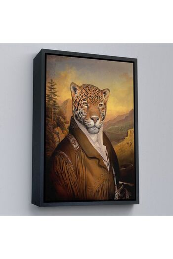 indispensablely Framed Human Clothed Jaguar Decorative Wall Painting-6331