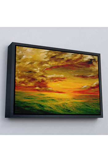 indispensablely Framed Seascape Oil Painting View Decorative Canvas Wall Painting-3762