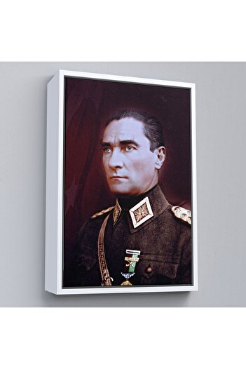 indispensablely Framed Ataturk Portrait Painting Mustafa Kemal Atatürk Rectangular Decorative Canvas Painting-67