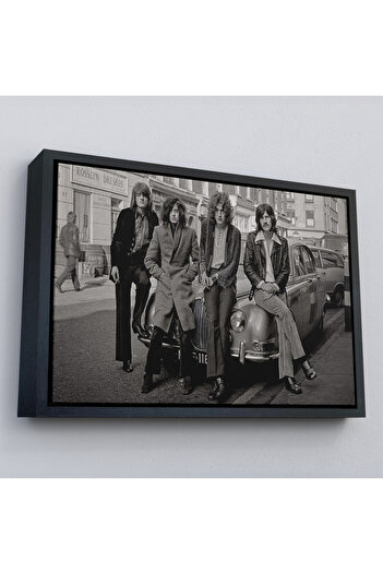 indispensablely Framed Led Zeppelin the Car of the Legend John Bonham Canvas Print-5407