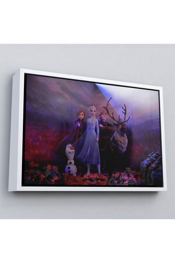 indispensablely Framed Disney Animation Frozen 2 Characters Decorative Painting-3685