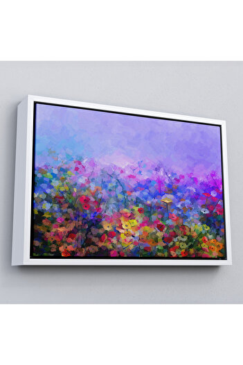 indispensablely Framed Wild Flowers Oil Painting View Decorative Canvas Wall Painting-3505