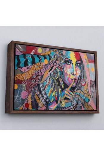 indispensablely Framed Guardian Girl Portrait Oil Painting View Decorative Canvas Wall Painting-3469
