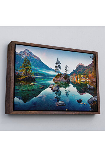 indispensablely Framed Hintersee Lake Germany Decorative Canvas Wall Painting-3563