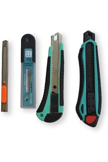 Taimi Cutter Multi-Purpose Retractable  Snap-Off Stainless Steel Blades