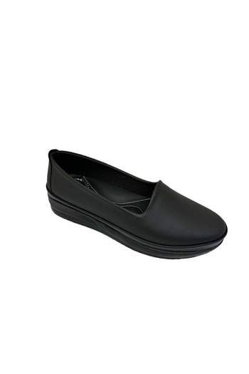 Ayzen Black Orthopedic Women's Ballerina Shoes Ckr00883 - 37