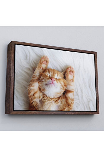 indispensablely Framed Kitten Decorative Canvas Painting-1125