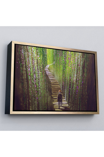 indispensablely Framed Walking Warrior in the Vines Decorative Canvas Wall Painting-3642
