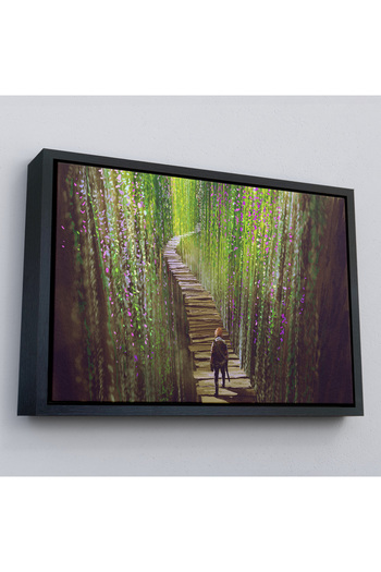 indispensablely Framed Walking Warrior in the Vines Decorative Canvas Wall Painting-3642