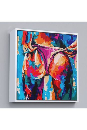 indispensablely Framed Colorful Oil Painting Woman Painting-5871