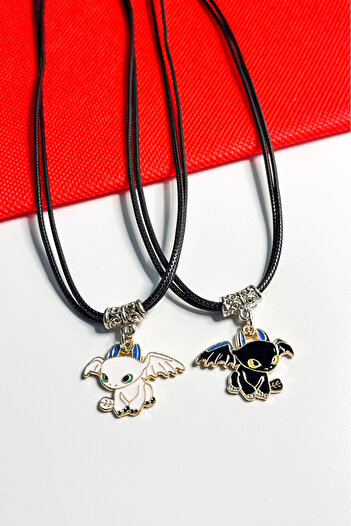 The Collection Anime - How to Train Your Couple Dragon, the Light's Fury Friendship Best Friends Couple Necklace