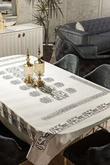RH Rosehan Ethnic Patterned Hand Printed Tablecloth