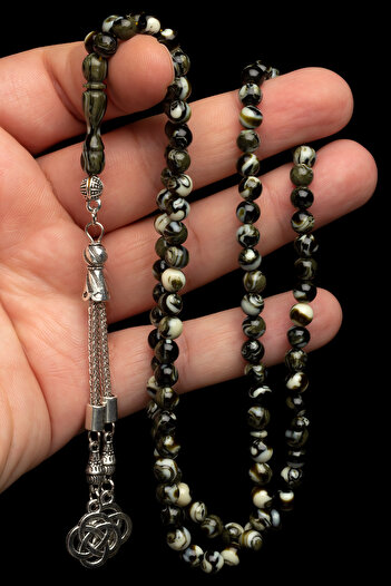 OTTOTESBİH Hediyelik Tesbih, 6mm Namaz Tesbihi, Beyrut Damla Kehribarı Tespih, 99luk Tespih