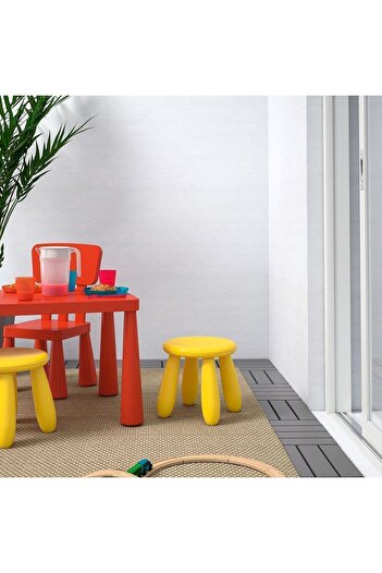 IKEA MAMMUT ÇOCUK TABURESİ SARI