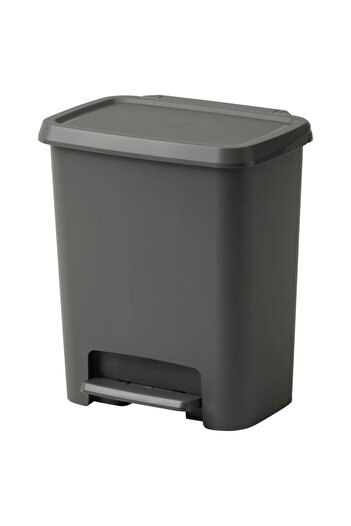IKEA Dark Gray 25 Lt Large Size Knöckla Trash Can - Height: 43.5 cm