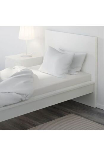 IKEA Vitpa Home Dvala Single Elastic Sheet, White