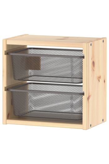 IKEA Toy Storage Unit, Pine, Width: 32 cm Depth: 21 cm Height: 30 cm