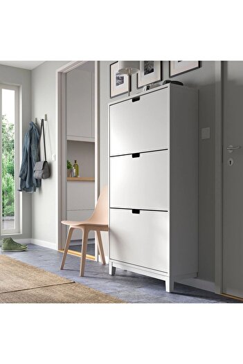 IKEA Ställ Beyaz 79x29x148 Cm Modern Ayakkabı Dolabı