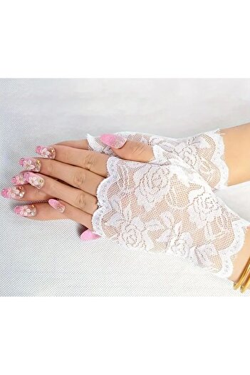 Dgt Luxury Fingerless Lace Gloves-Prom, Wedding, Wedding, Event