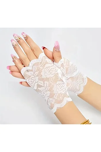 Dgt Luxury Fingerless Lace Gloves-Prom, Wedding, Wedding, Event