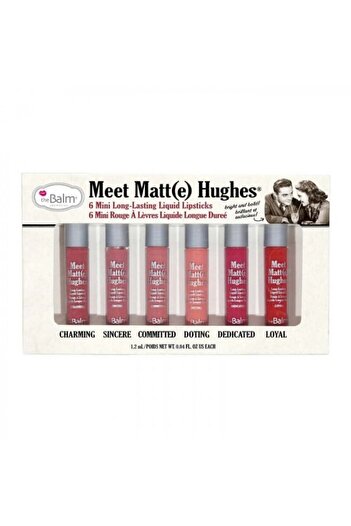 the balm The Balm Matte Hughes Liquid Rouge 6 Pack