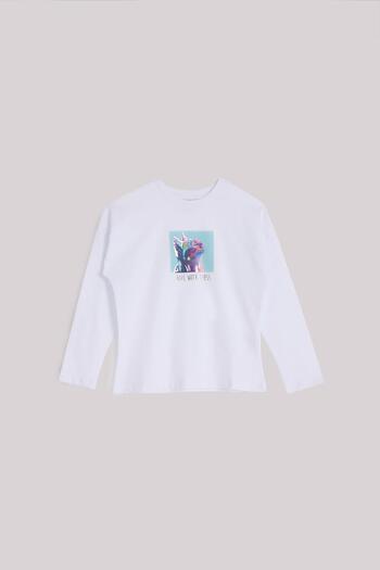 Tyess Bg Store Girl's White T-shirt