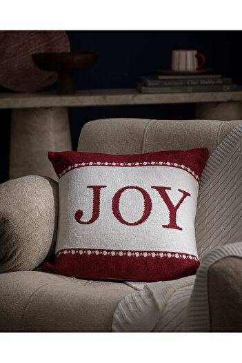 Madame Coco Fjord Throw Pillow Cover - Red/White - 45X45 cm