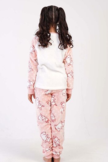 VİENETTA Kız Çocuk Uzun Kol Welsoft Pembe Pijama Takım C9T2N0O403