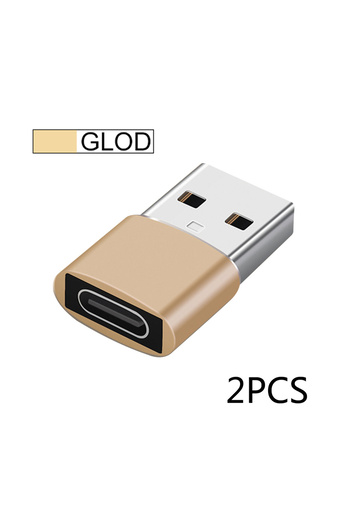 Choice 2Pcs Golden 2Pcs USB To Type C OTG Adapter USB USB-C Male To Micro USB Type-c Female Converter For M