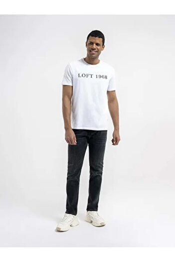 Loft Lf 2035330   Men's Regular Fit T-Shirt - Sleeves, White, XL - St07317-White-Xl