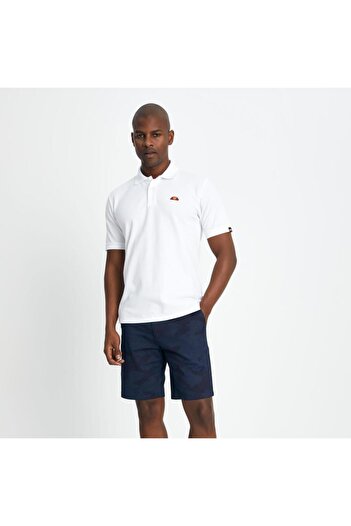 Ellesse Μπλουζάκι Polo Neck Λευκό Ανδρικό EM132