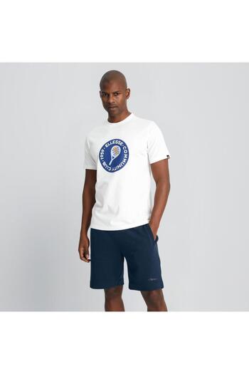 Ellesse Μπλουζάκι Λευκό Ανδρικό Em185