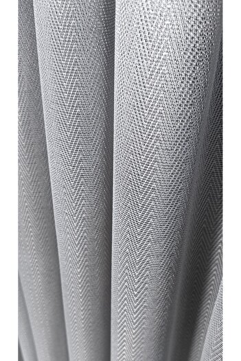 Yuka 1/3 Tight Pleat Gray Fish Back Pattern - Non-Wrinkle Iron and Lead Skirt