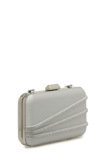 Nine West WENDY 4PR Silver Women's Clutch - Comfortable Design