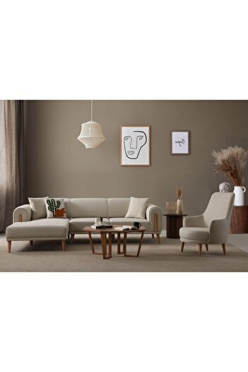 Ak sofa LEON köşe+berjer sol köşe