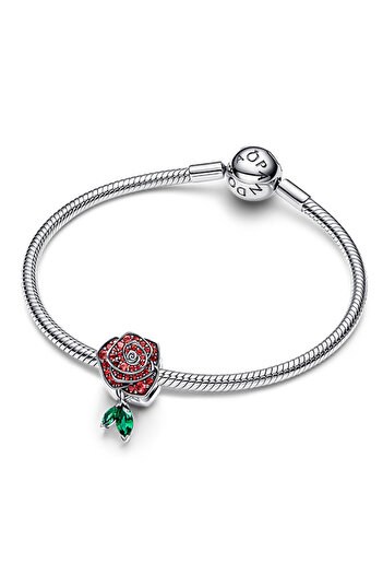 Pandora Açan Işıltılı Gül Charm